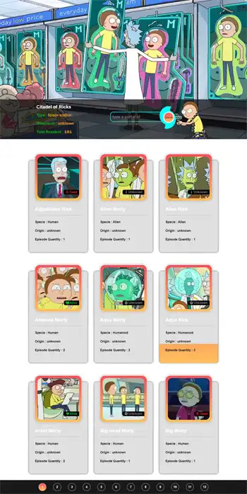 developer-web-rickandmorty